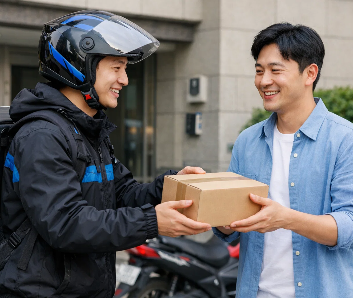 퀵서비스 배달 기사